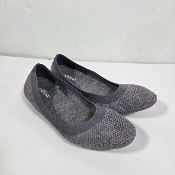 allbirds Shoes - Allbirds Tree Breezers Flats Women’s Size 9 Gray Knit Slip On Casual Comfort Sho